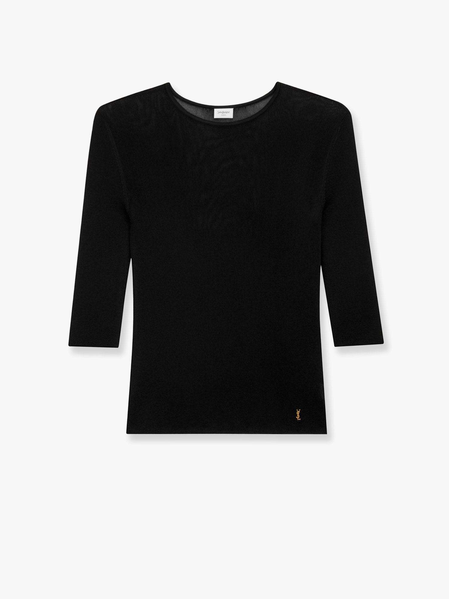 SAINT LAURENT Certified viscose top ショート スリーブ
