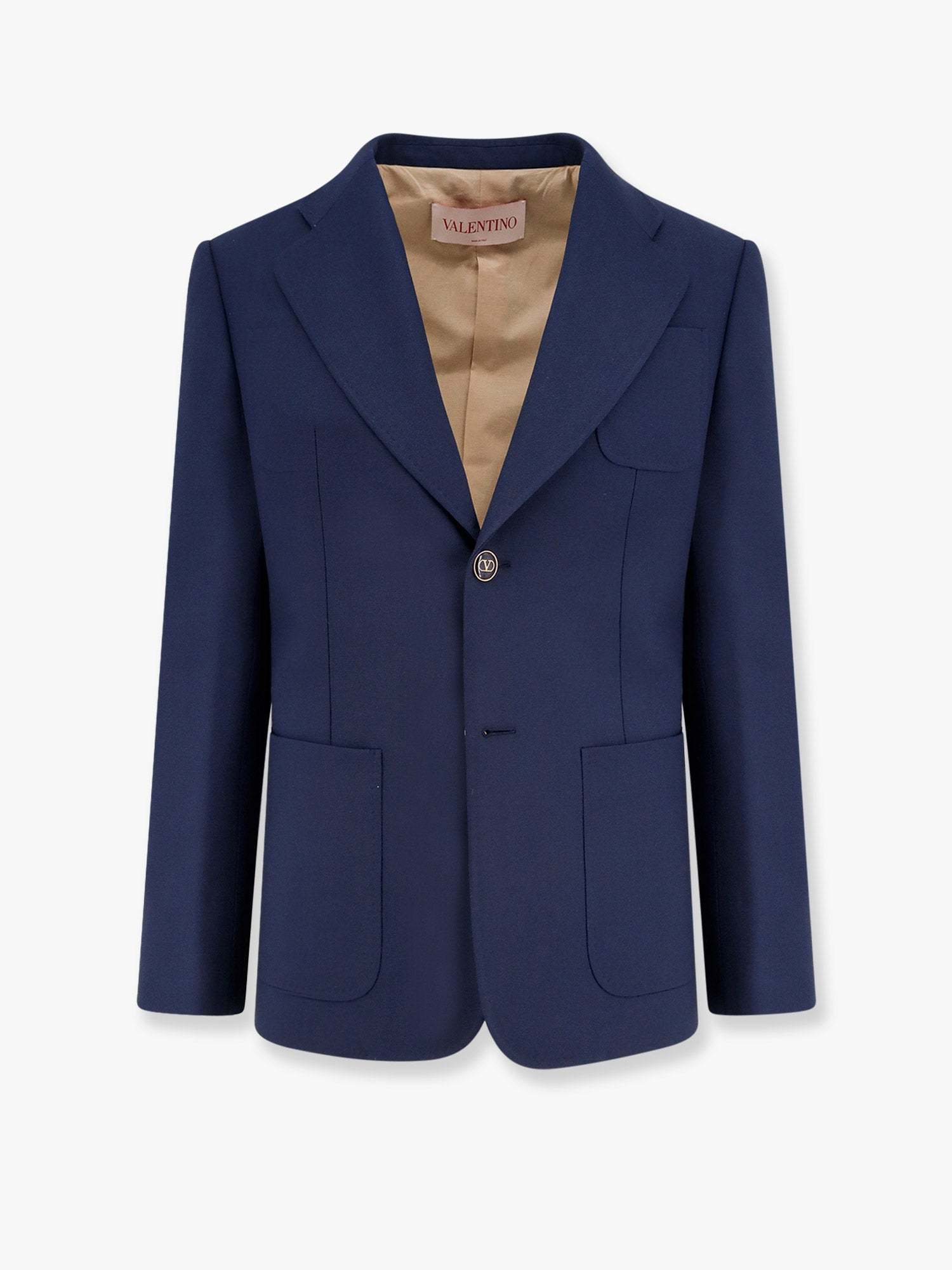 テーラードジャケット VALENTINO Virgin wool blazer with logoed buttons