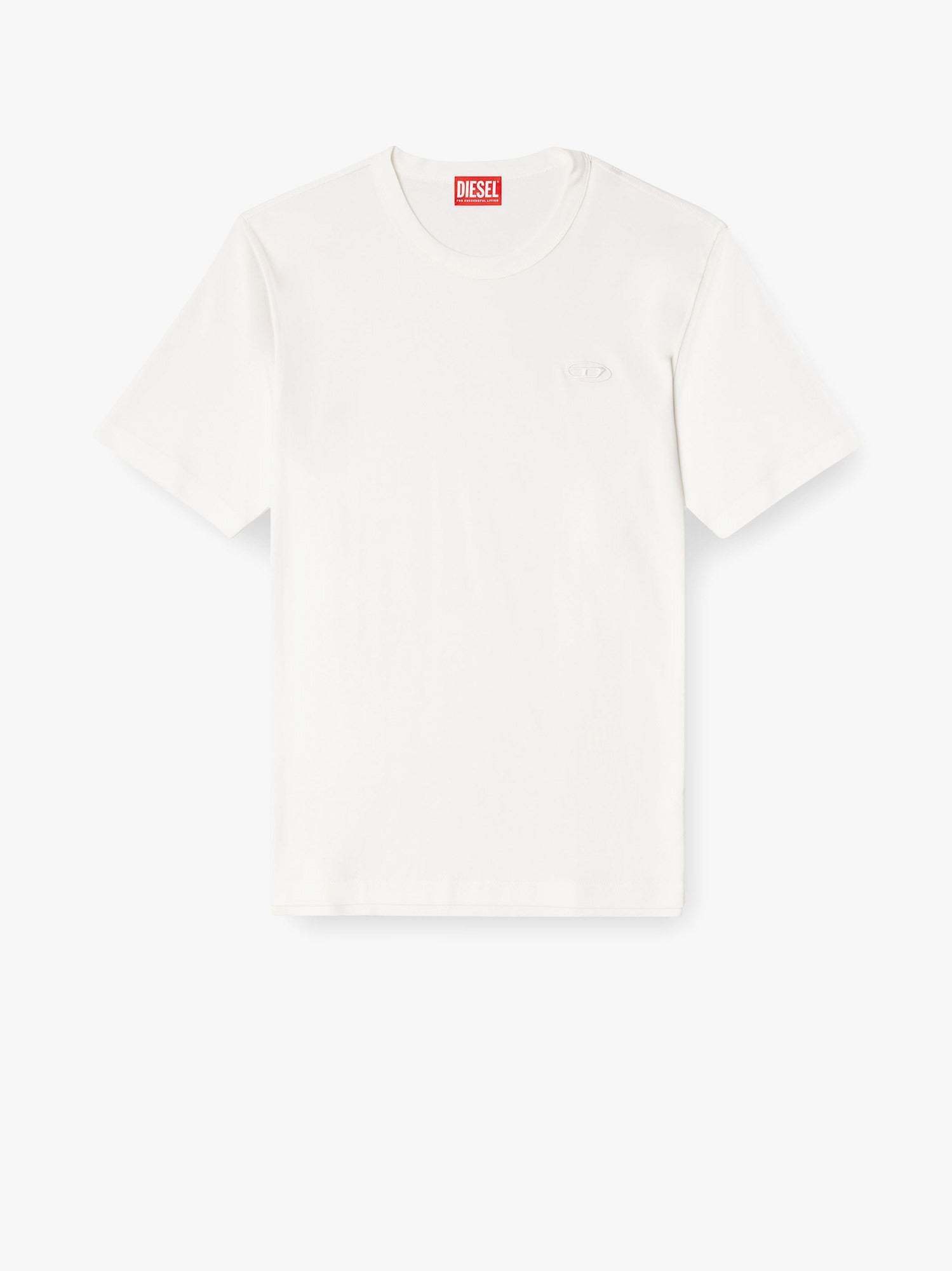 Tシャツ・カットソー DIESEL Biologic cotton t-shirt with frontal oval-d logo