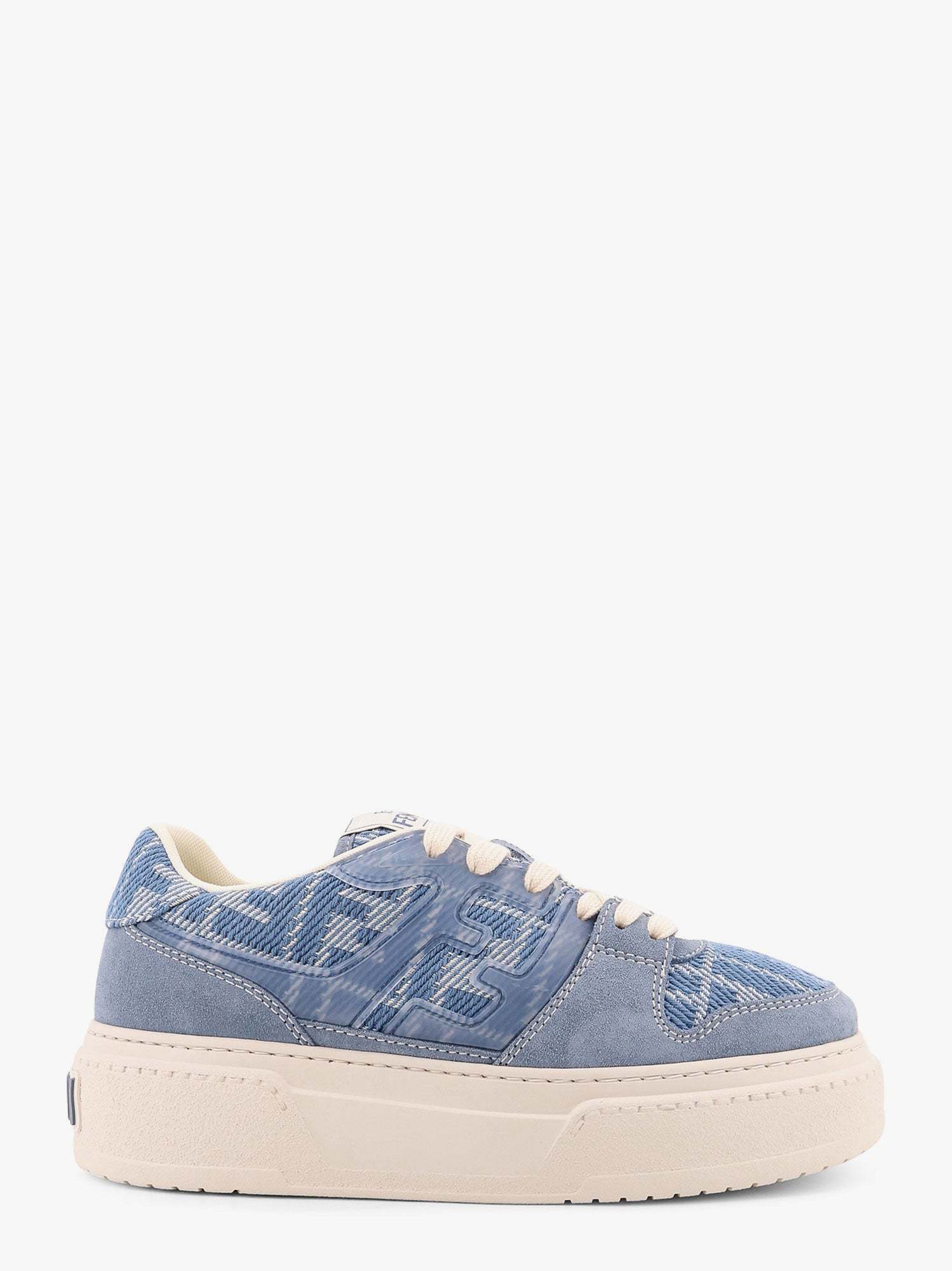 FENDI Match canvas and suede low-top sneakers フェンディ