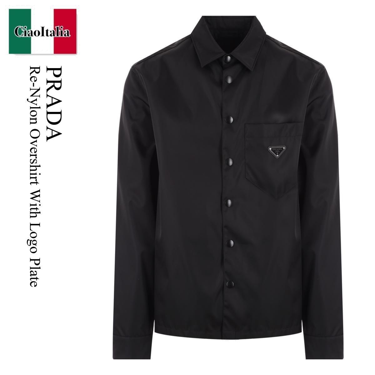 ブルゾン Prada Re-Nylon Overshirt With Logo Plate