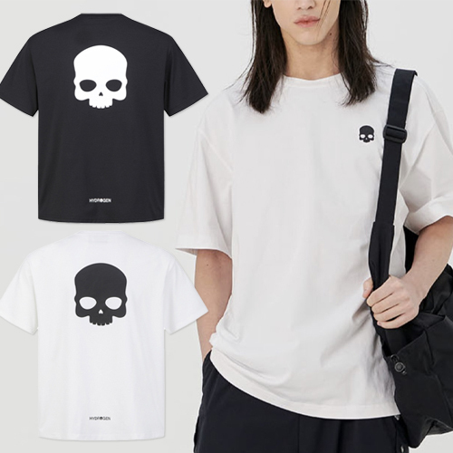 Hydrogen ソロナ バックビッグスカル 半袖Tシャツ/ユニセックス