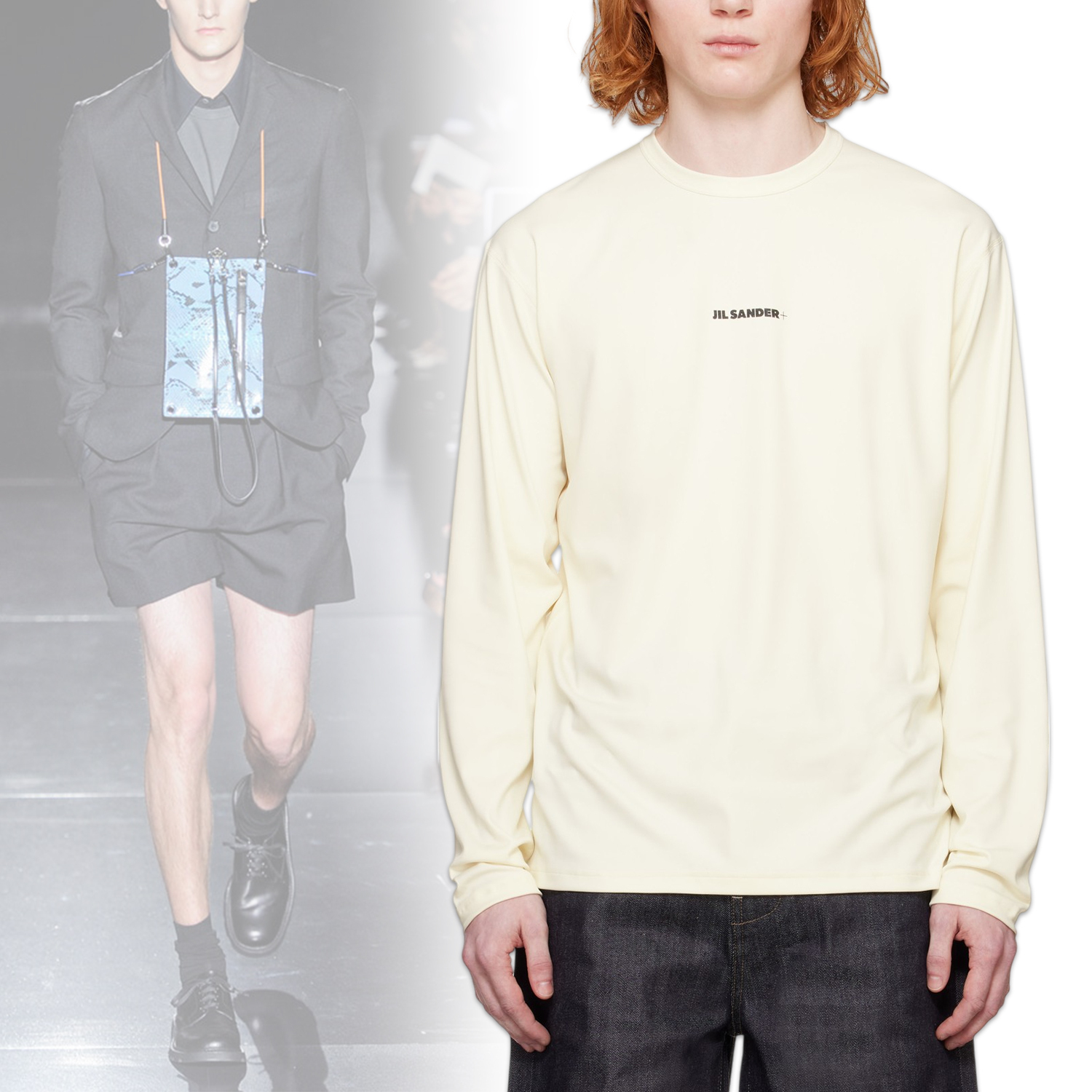 ◆JIL SANDER◆ ベージュ Active ジャージ Tシャツ