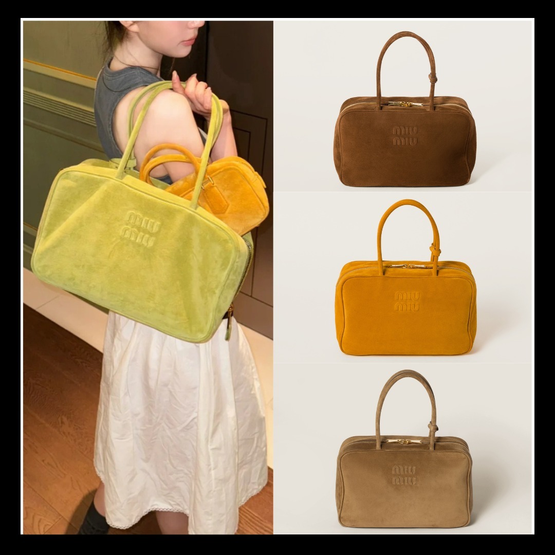 【ｍiuｍiu】スエード ボー バッグ