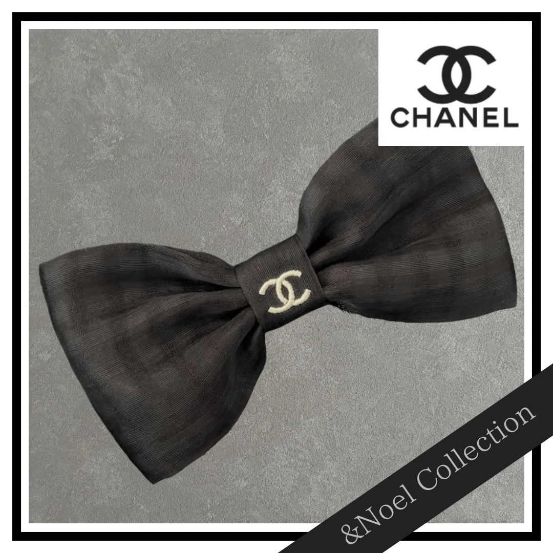 【ボウ バレッタ♢お洒落】CHANEL ヘアアクセ*リボン