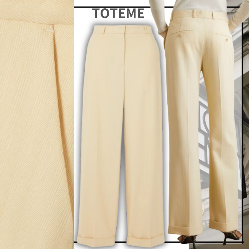 【洗練スタイル】TOTEME ヘンリーボーン プレスパンツ