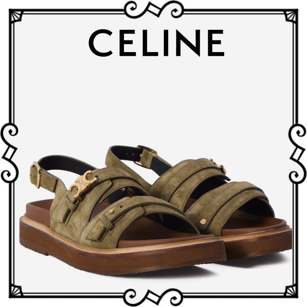 【VIP価格】CELINE セリーヌ ティッピ トリオンフ サンダル