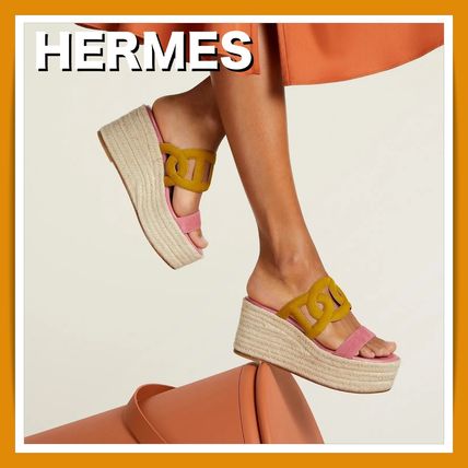 足元で差をつける HERMES Ithea 30 イテア エスパドリーユ 4色