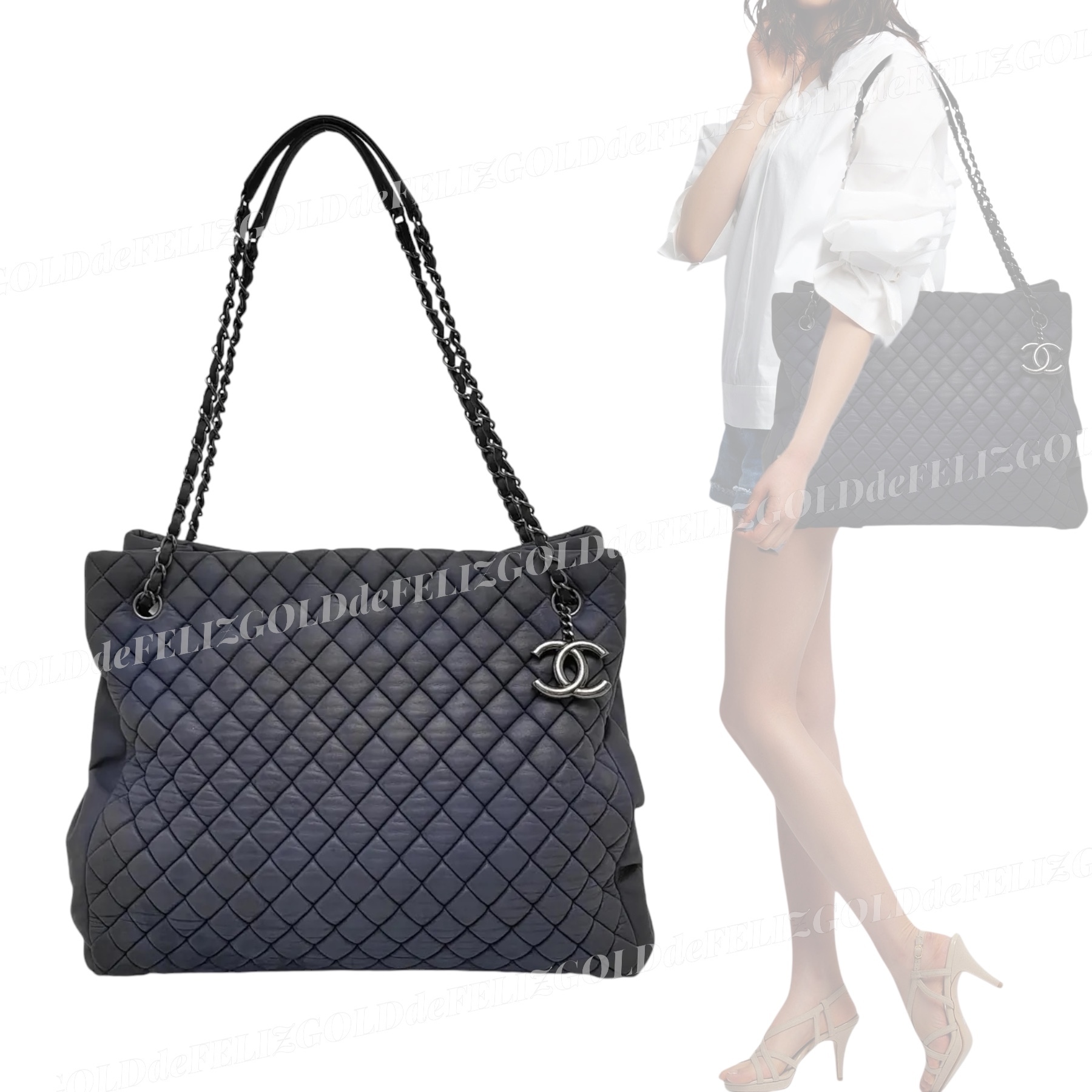 1点モノ CHANEL シャネル レザー トート ショルダー バック