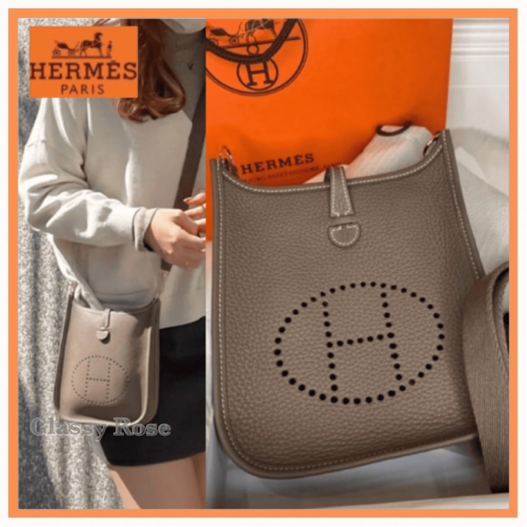 【HERMES★大人気】エルメス ミニ エヴリン TPM ゴールド 金具