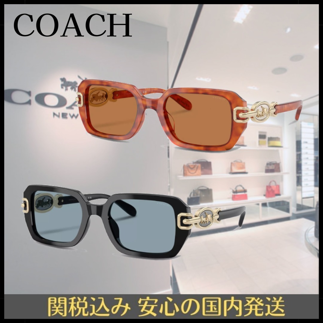 【COACH】ホース アンド キャリッジ レクタングル サングラス