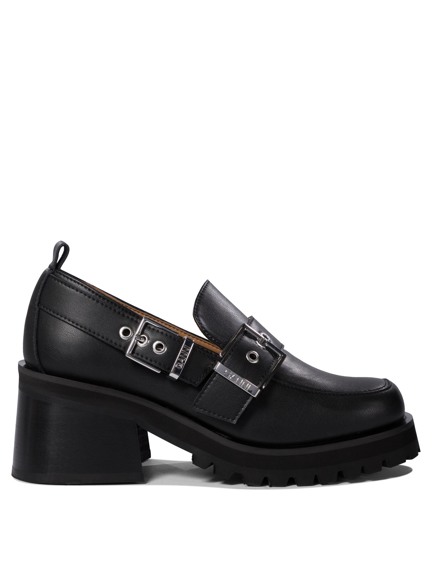 ローファー・オックスフォード Ganni Loafers with platform and buckle