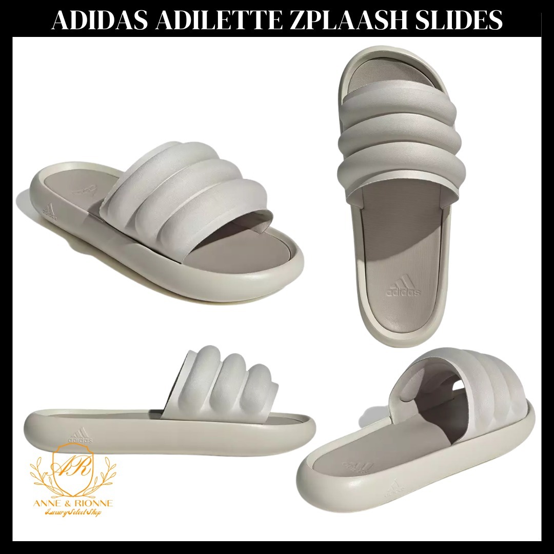 ADIDAS レディース スライドサンダル 軽量快適 ユニセックス