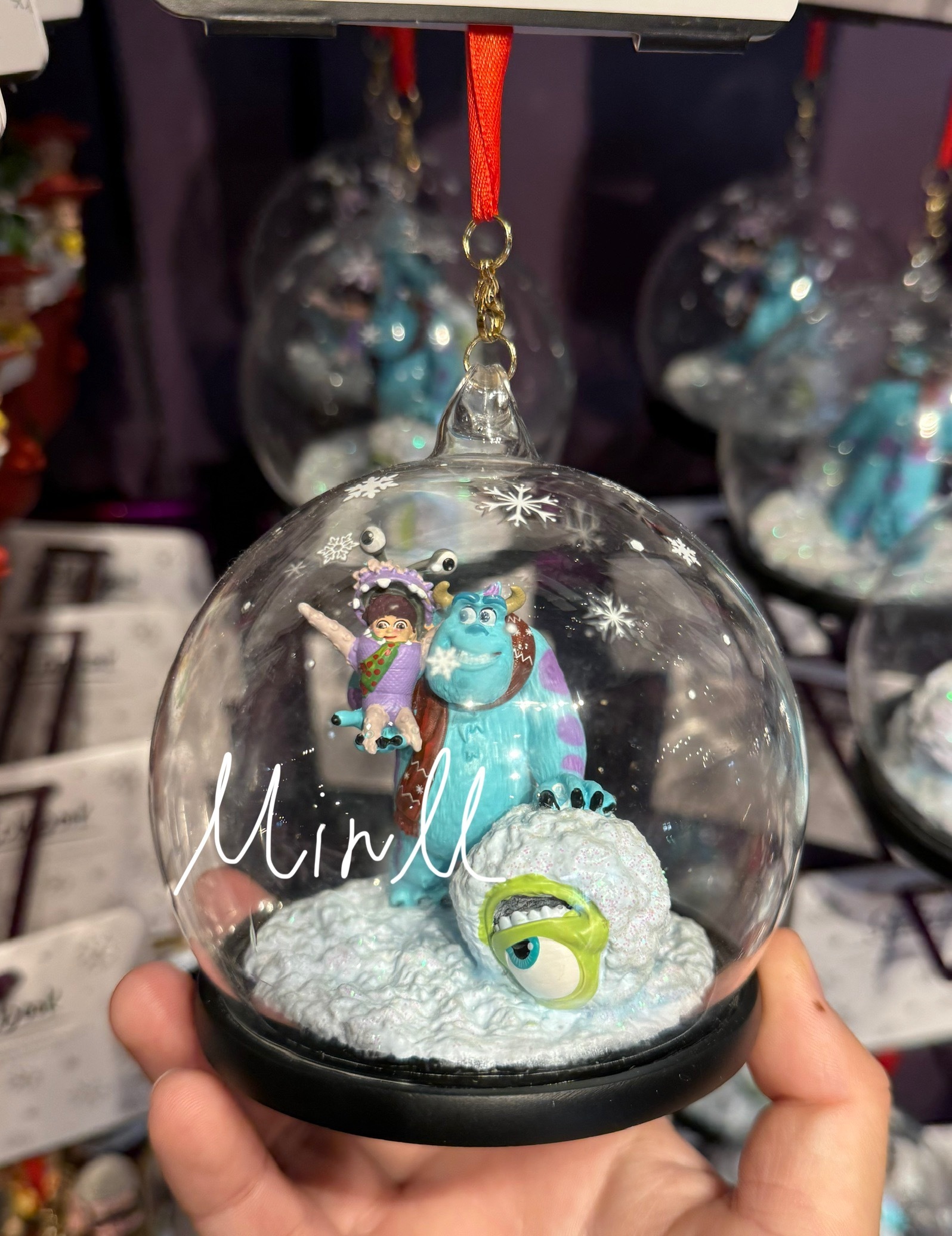 【Disney】ピクサー モンスターズインク ドーム型 オーナメント