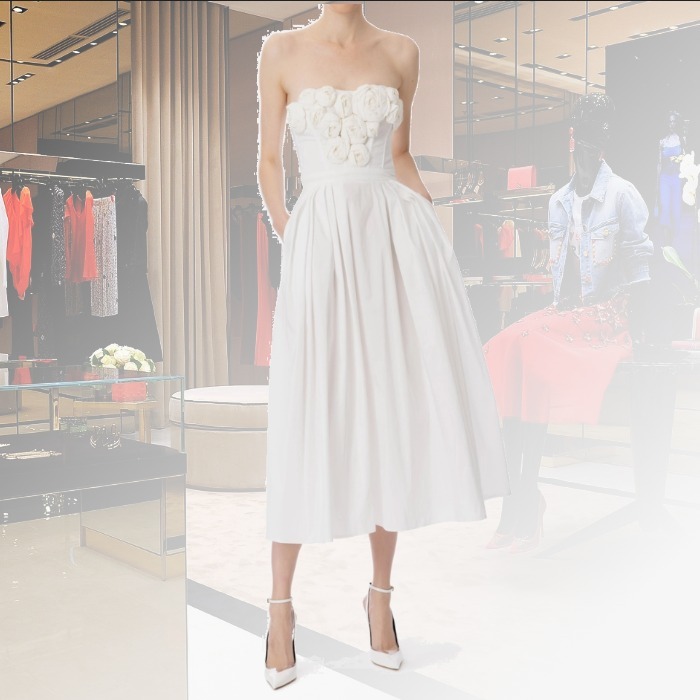 【★完売必至★】ELISABETTA FRANCHI ☆ ローズドレス