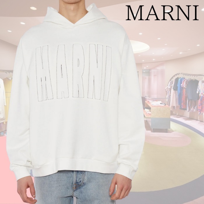 関税込★VIP価格【MARNI】ロングスリーブ フーディ