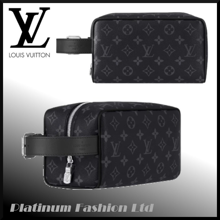 希少品♪【LOUIS VUITTON】Locker Dopp Kit Monogram Eclipse
