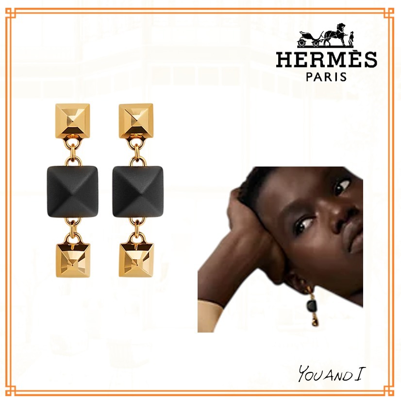 《上品な印象に》【HERMES】ディスコ・フォーブル ピアス