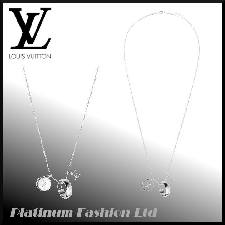 希少品♪【LOUIS VUITTON】モノグラム Charm Necklace シルバー