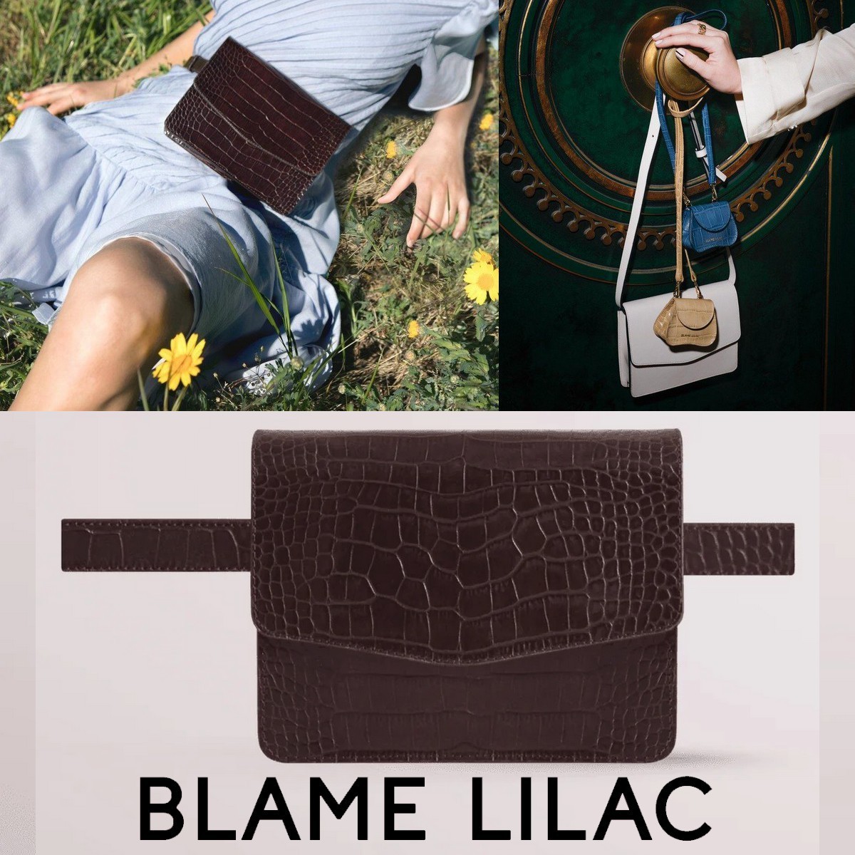 【SALE】3-WAY◆Blame Lilac ショルダー＆ウエストバッグ◆BR