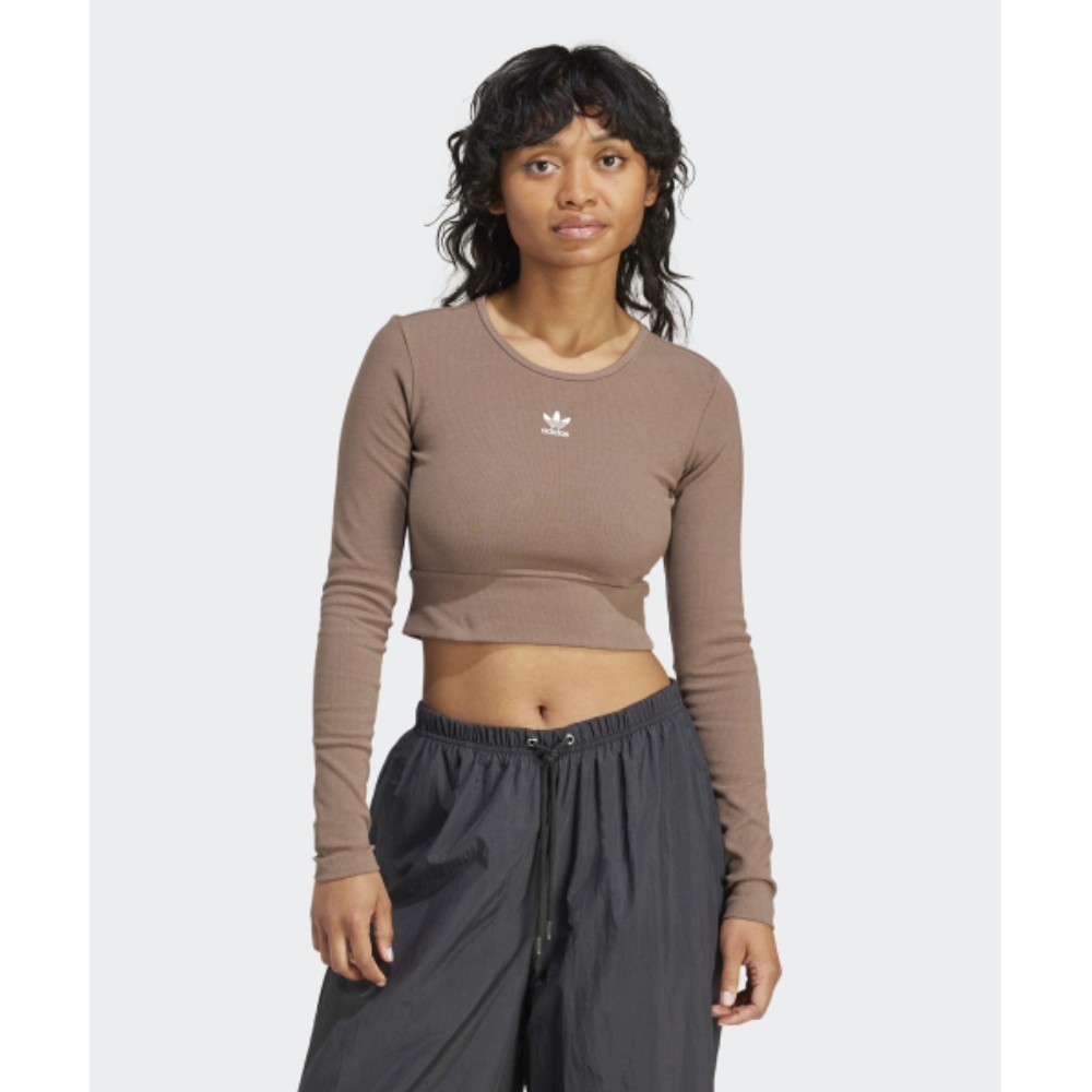 ★adidas★ Lip long sleeve tee brown IR5942