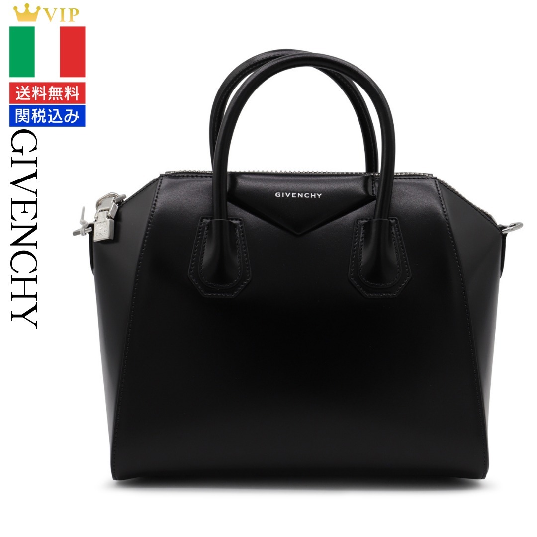 VIP【関税送料無料】希少 GIVENCHY BLACK LEATHER ANTIGONA BAG