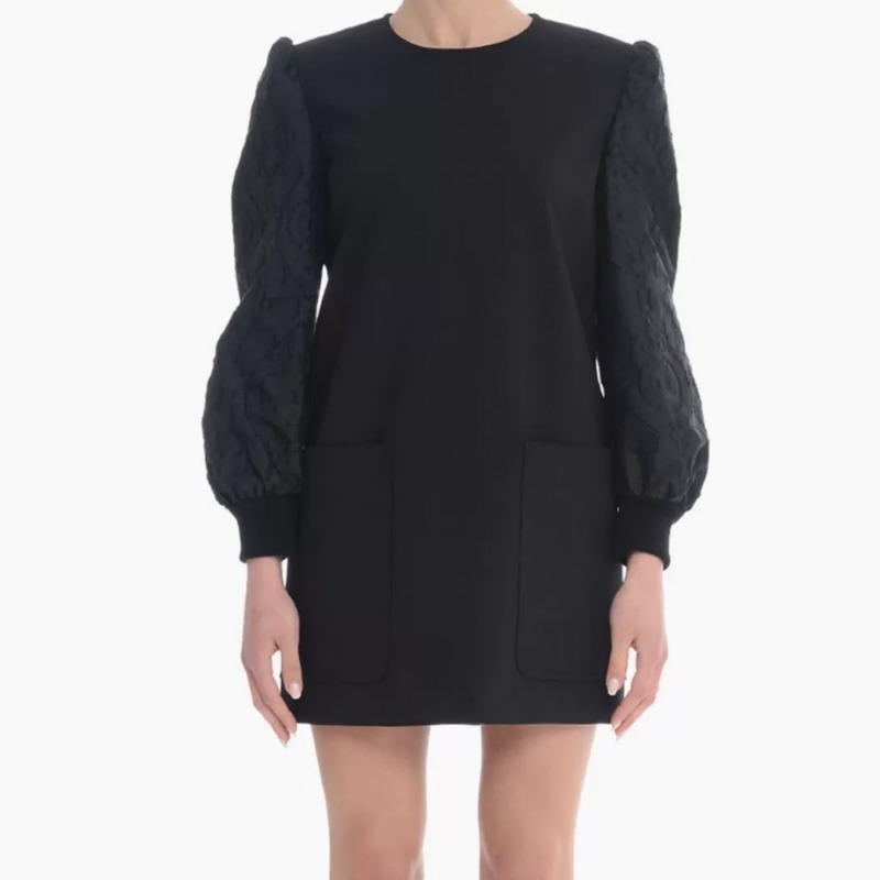 国内発/送関込 MAX MARA◇OSTILE WOOL AND JACQUARD SHORT DRESS