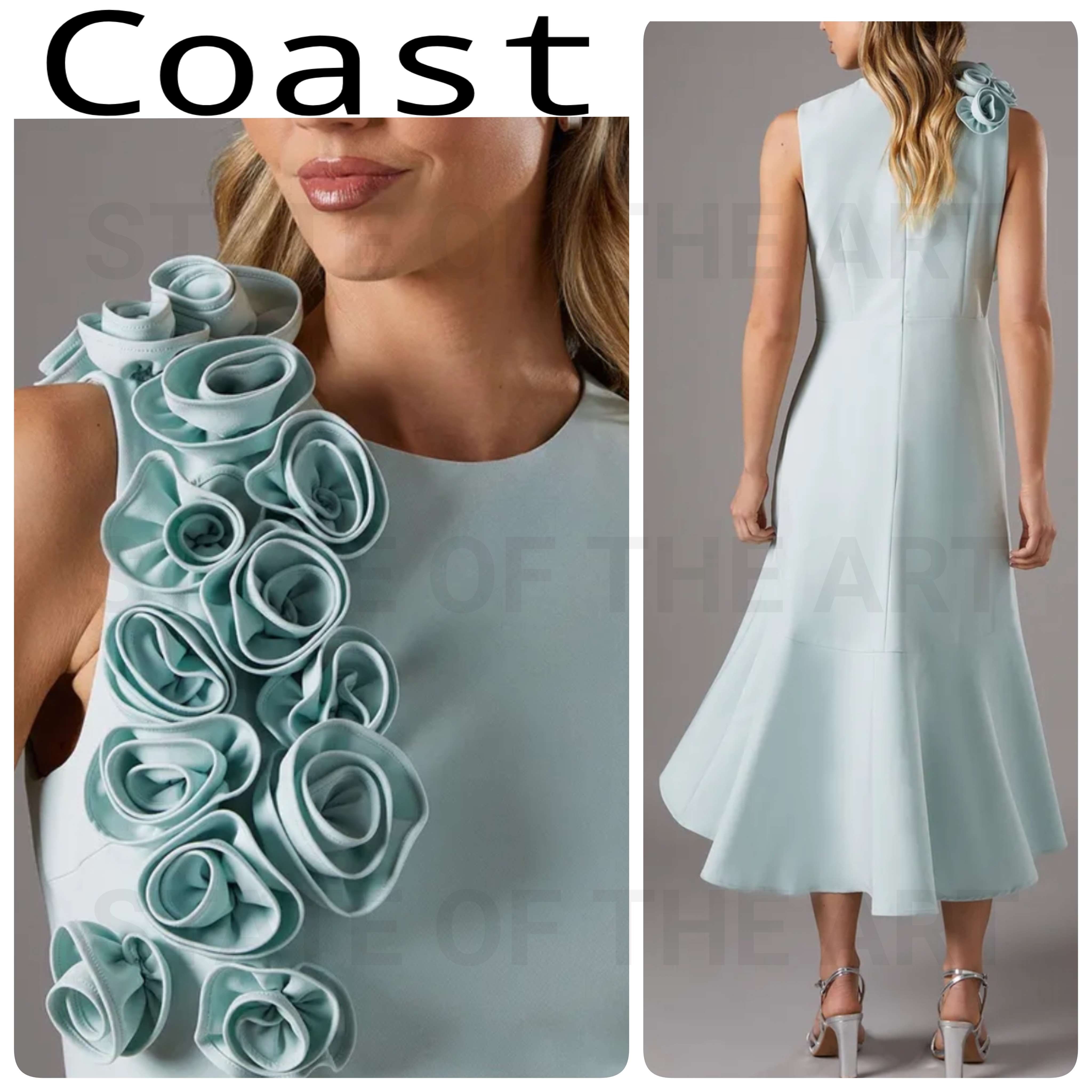 英国発【COAST】3D コサージュ ハイロードレス