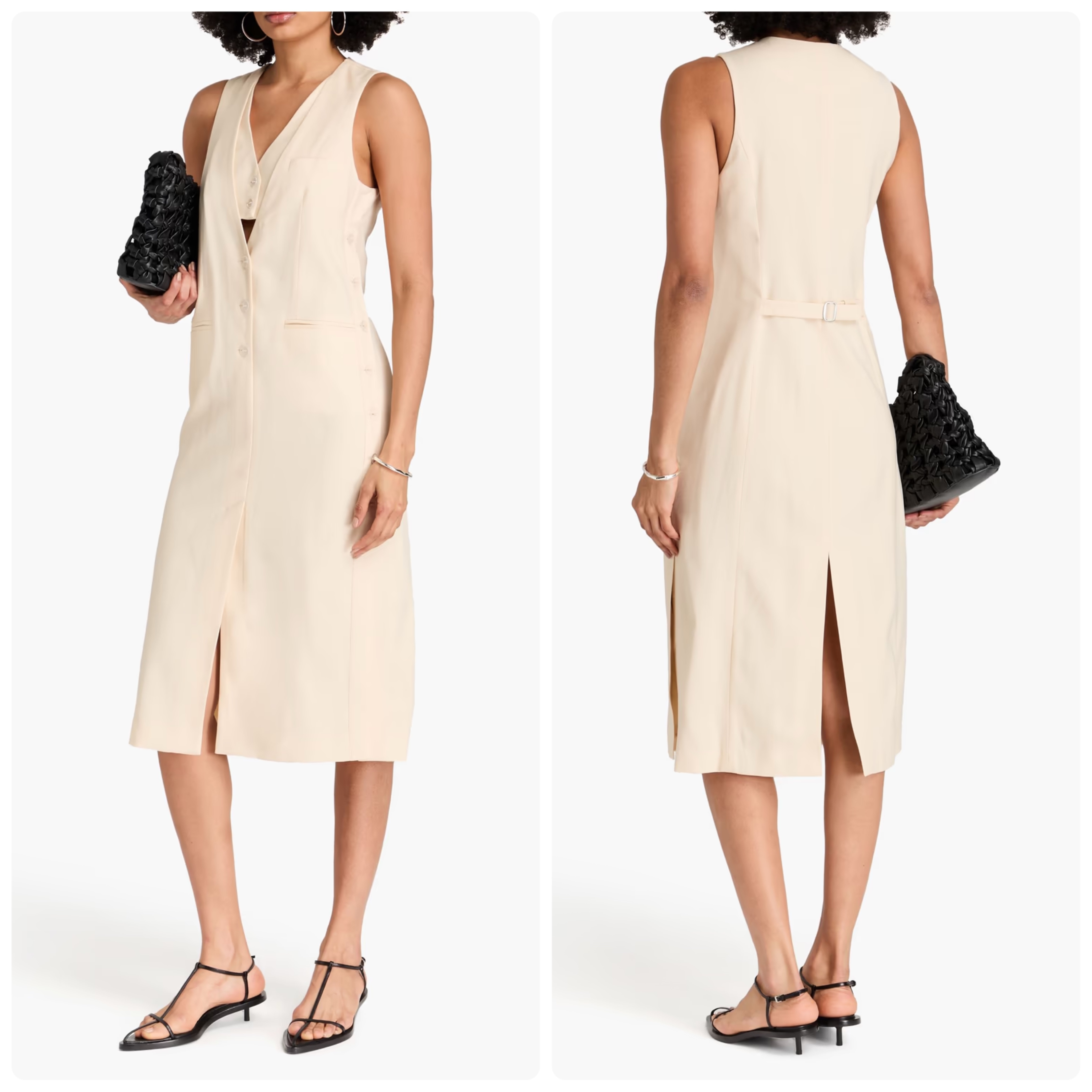 3.1 PHILLIP LIM Vネック ミディワンピース