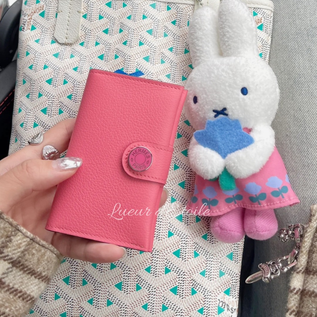 【上品ピンク♡】 HERMES カードケース 《R.M.S》