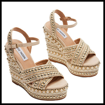 【Steve Madden】レザーエスパドリーユ厚底サンダル エスパドリーユ Steve Madden(スティーブマデン) 靴・シューズ