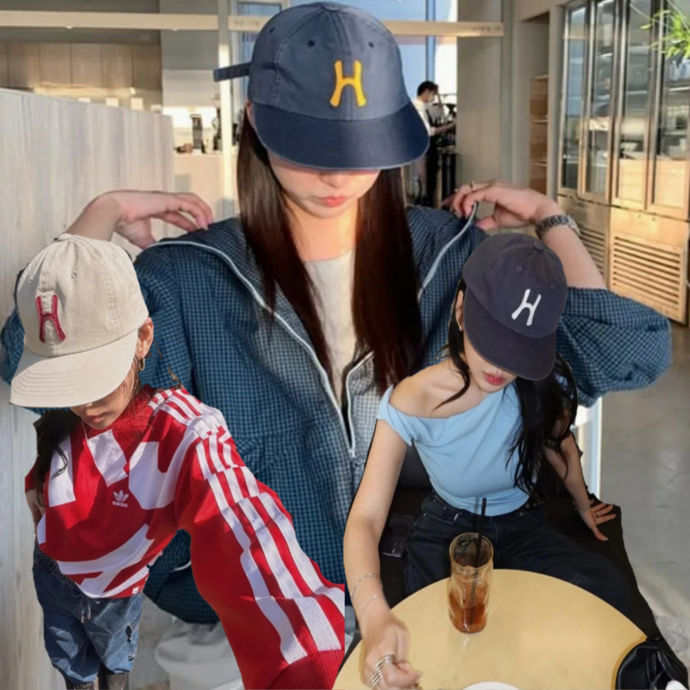 BTS 着用/H Logo Cotton Relaxed Fit 6Panel Cap/ユニセックス