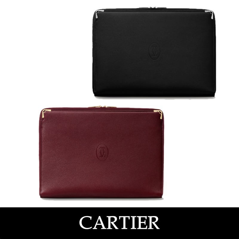 すぐ届く【Cartier】マストドゥカルティエ ポートフォリオバッグ