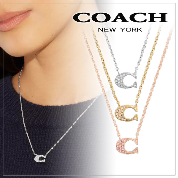 【COACH】コーチ パヴェ シグネチャー ネックレス