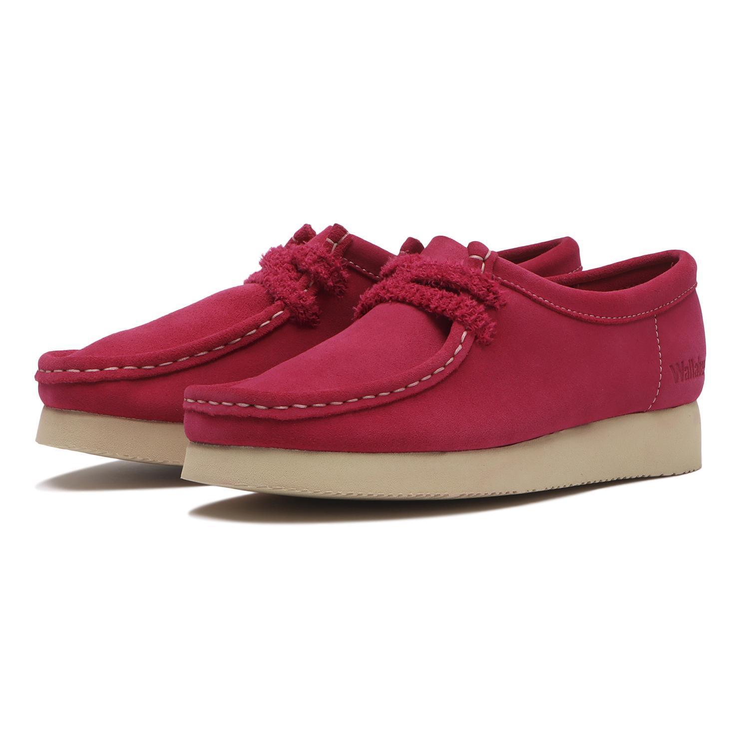 国内配送 CLARKS W WALLABEE 2604 BRIGHT PINK