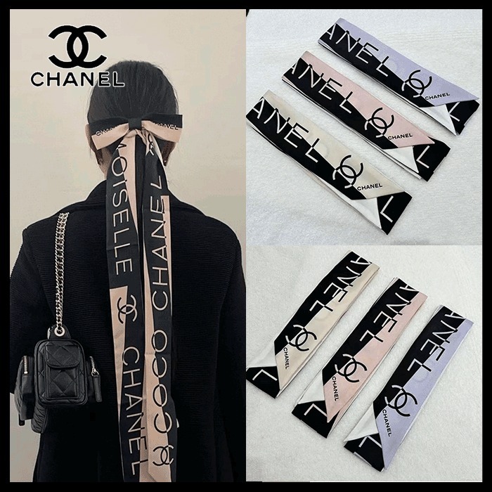 【コーデのポイントにもなる☆】CHANEL ヘアアクセサリー シルク