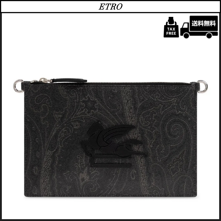 【ETRO】ショルダーストラップ付き カメラケース