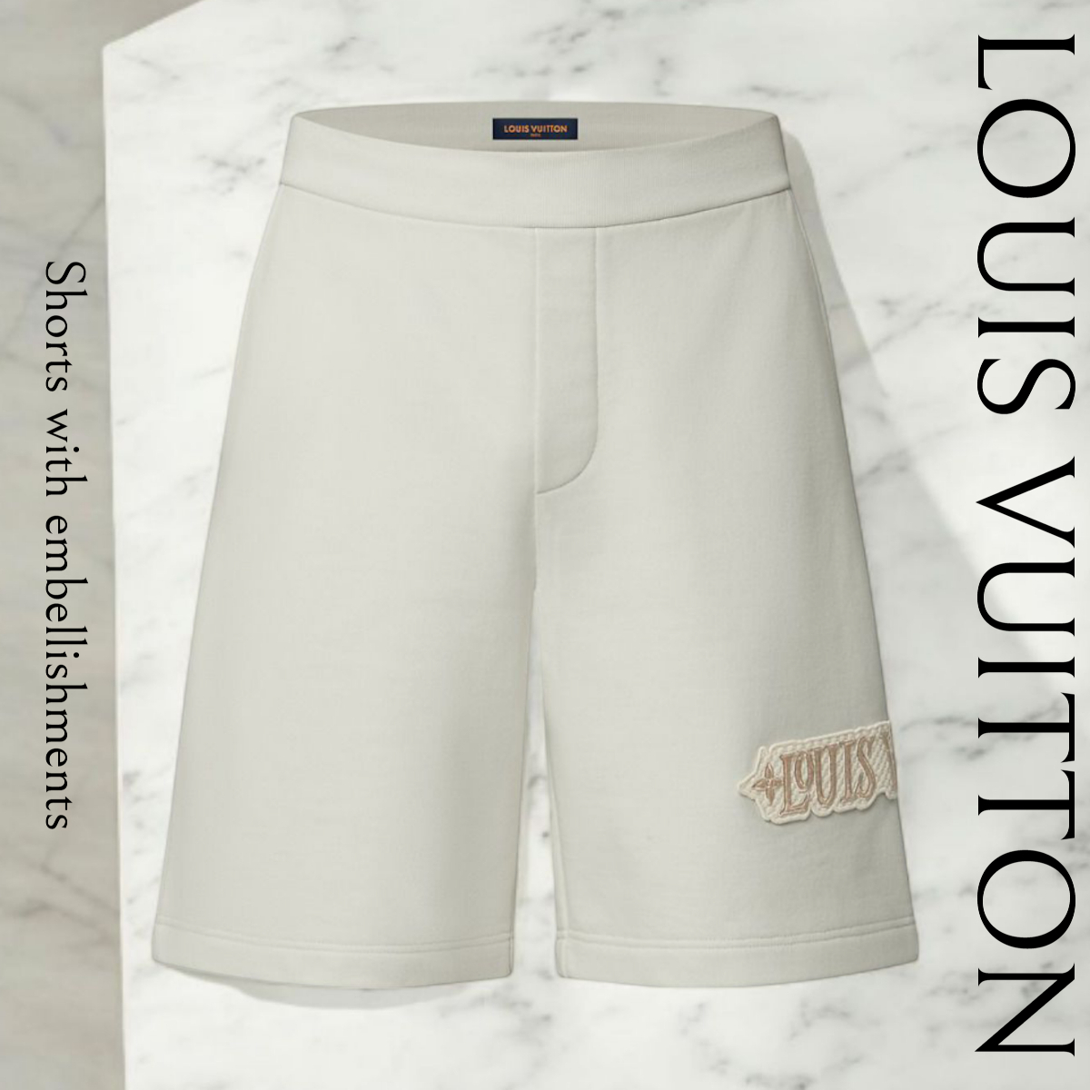 メンズ新作*LV*ロゴ装飾付きショートパンツ ハーフパンツ 1AHW