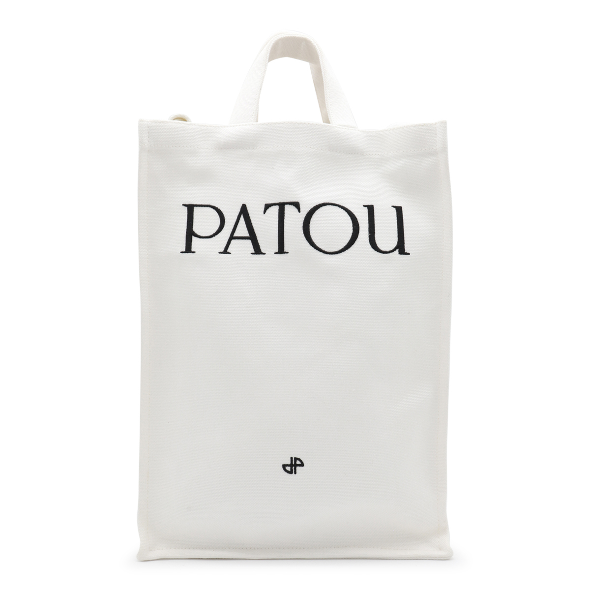 関税送料無料【PATOU】WHITE COTTON VERTICAL TOTE