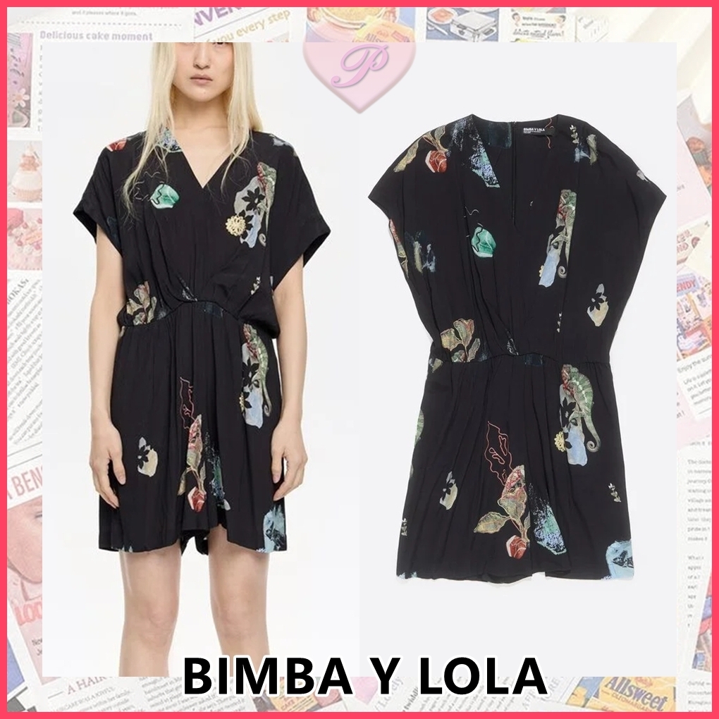 【BIMBA Y LOLA】プリント入りショートジャンプスーツ