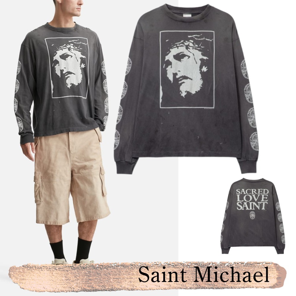 Saint Michael☆関税込☆Love Saint ロングスリーブTシャツ