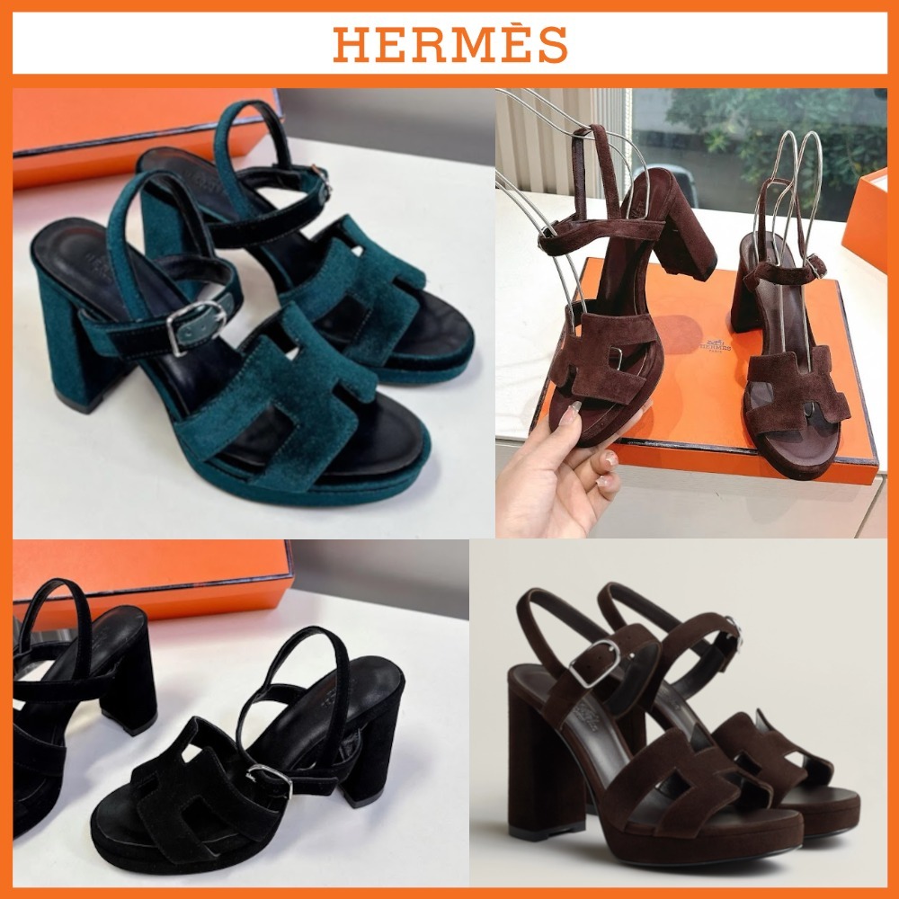 【足元が優雅で上品に♪】HERMES サンダル 《ジャズ》90