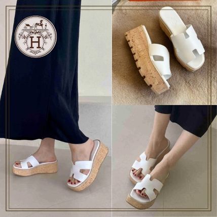 夏映え確実♡洗練厚底【HERMES】Eze 30 サンダル Eze 30 sandal | Hermès USA