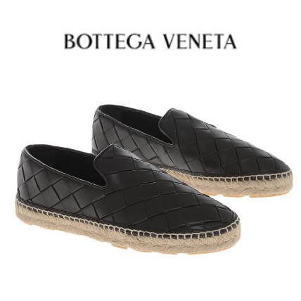 BOTTEGA VENETA Jack Espadrillas レザー ラバーソール ブラック