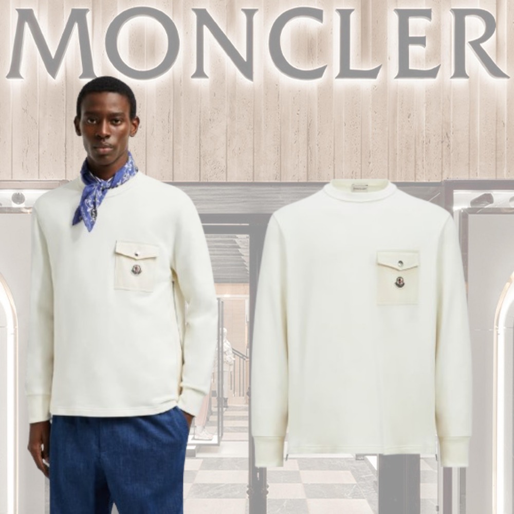 ★【MONCLER】メンズ★Felpa in cotone con tasca★スウェット