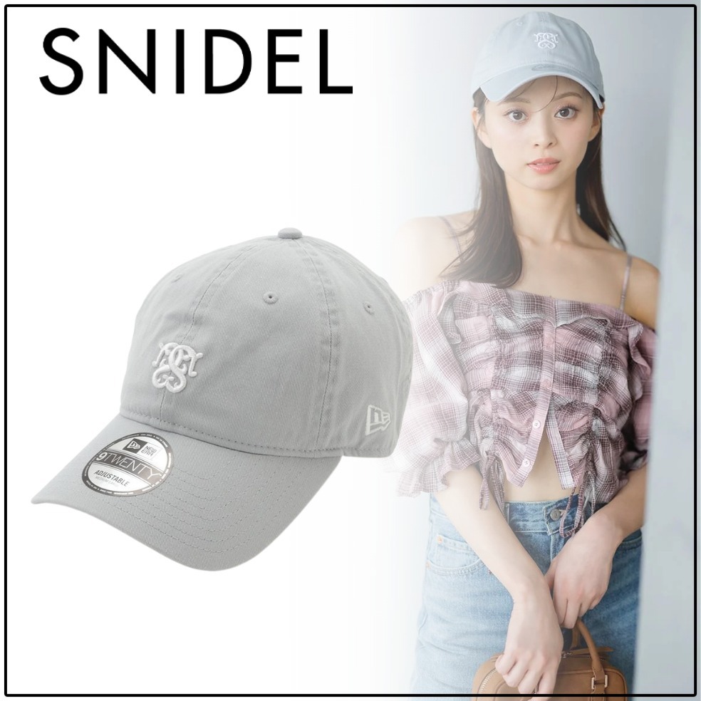 すぐ届く【SNIDEL】可愛い NEW ERA コラボ エンブレム キャップ
