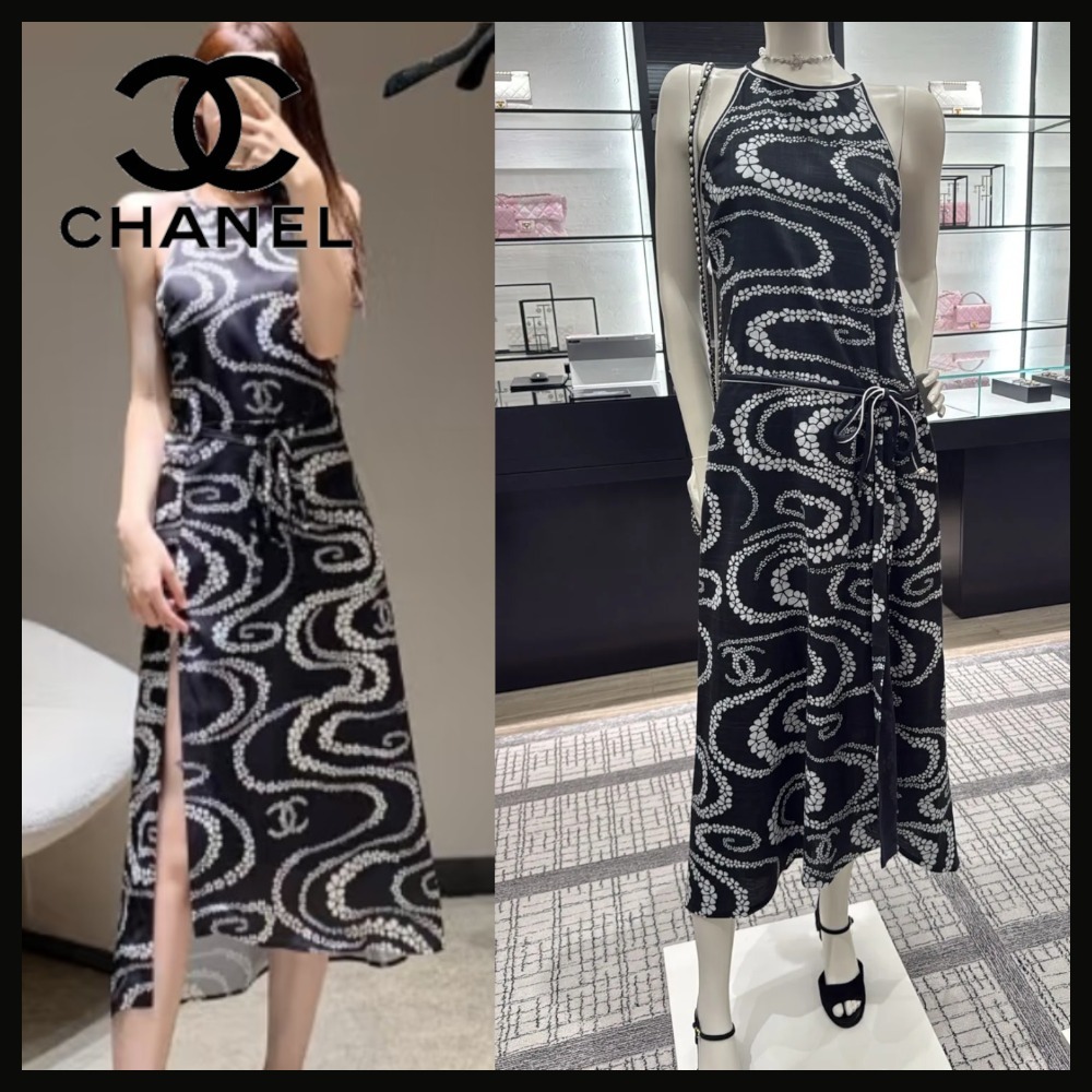 【25ココビーチ】CHANEL コットンベールワンピ