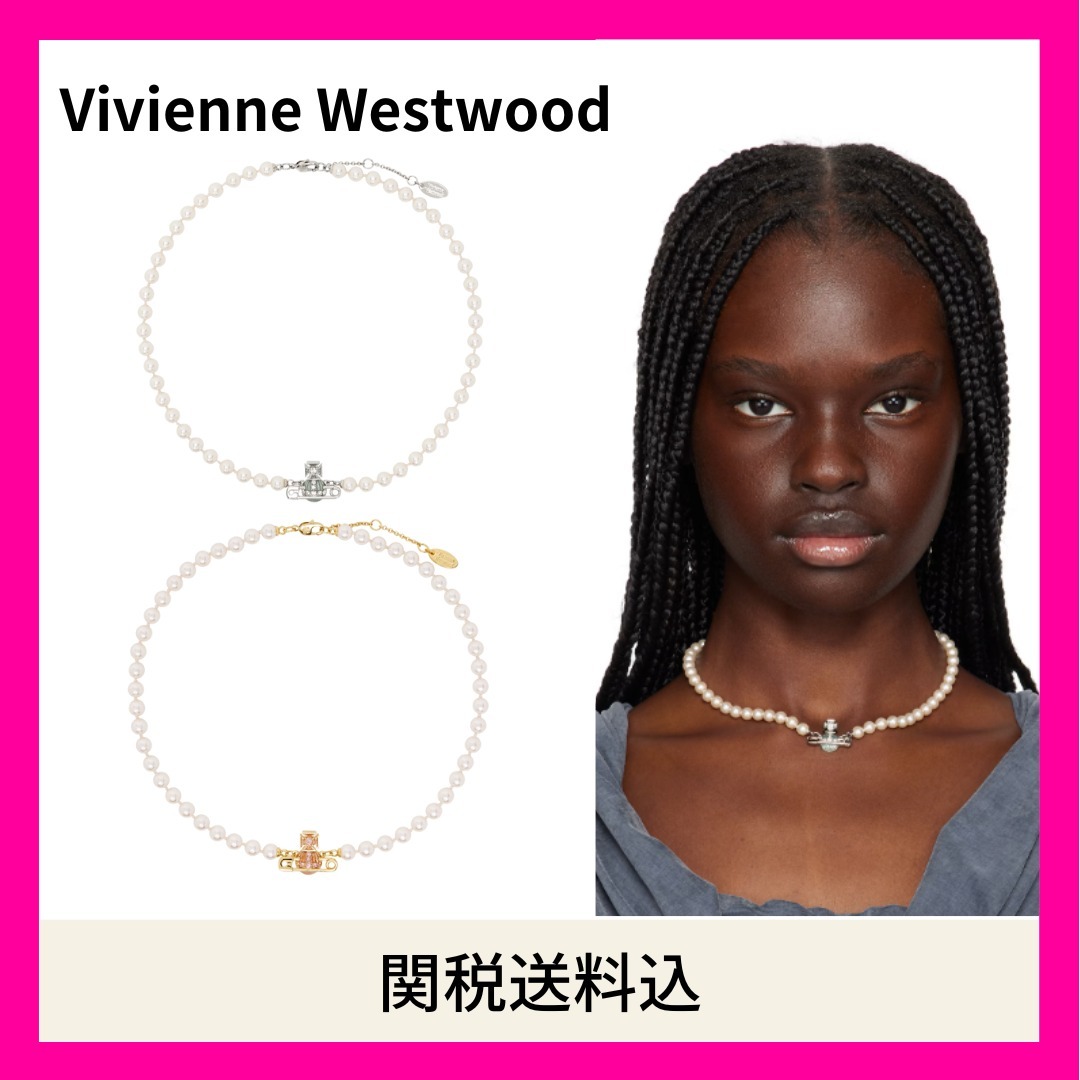 【Vivienne Westwood】Kitty Faux-Pearl ネックレス