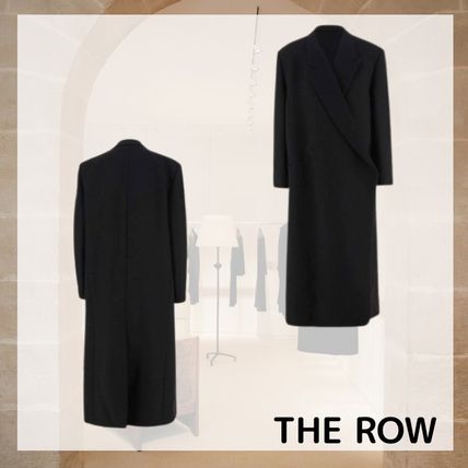 ［25ss新作］THE ROW ザ・ロウ バージンウール製 コート THE ROW | ザ ロウ（ザ ロー)｜【MEN】FERRO COAT/ブラック の
