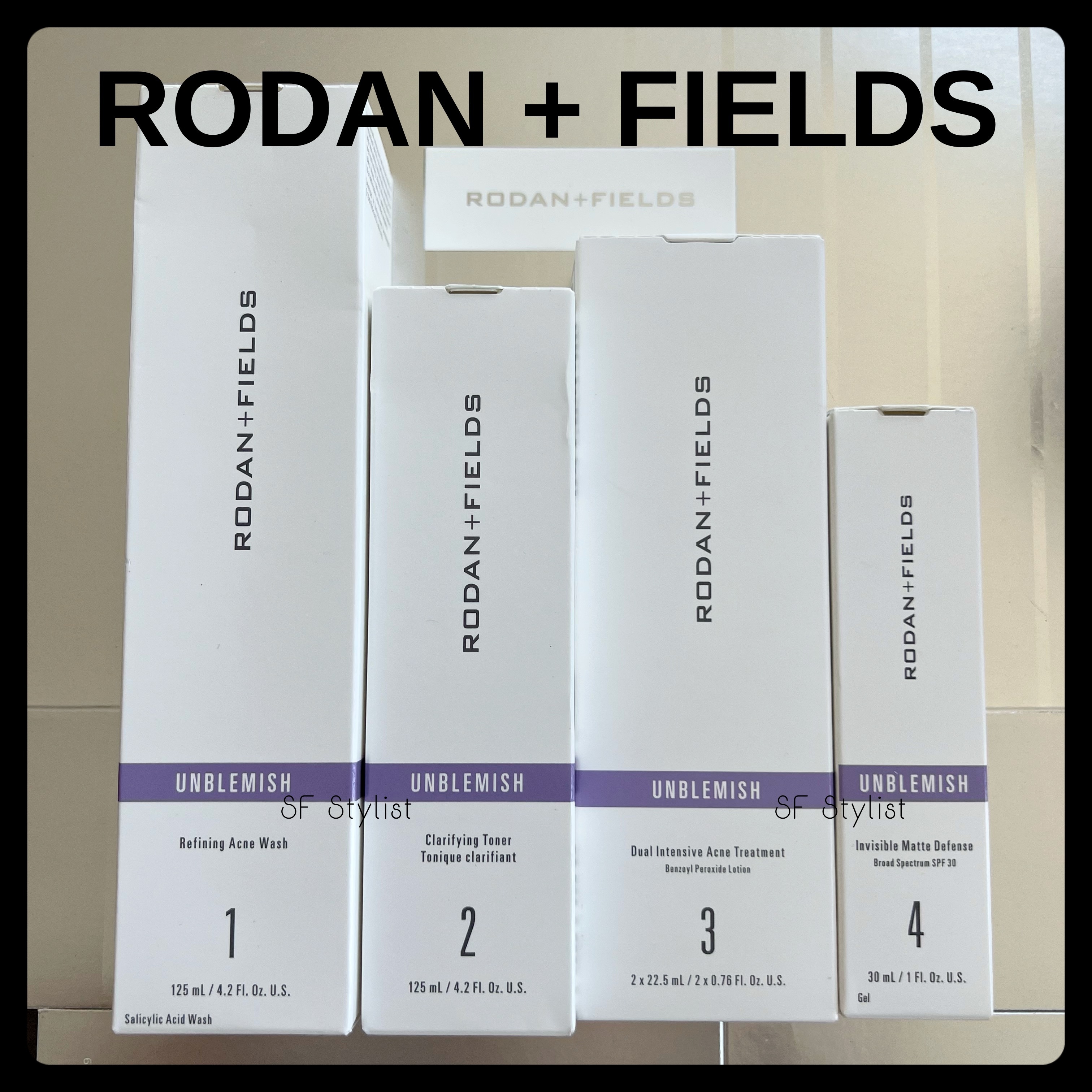 Rodan+Fields★ニキビ対策UNBLEMISH４点セット赤にきび黒ニキビ